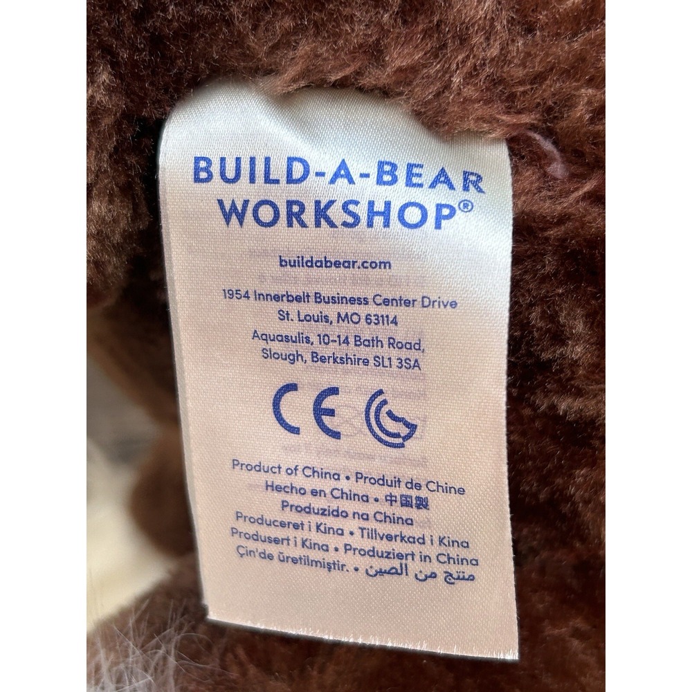 Build A Bear Clydesdale Horse Retired 2018 White Shaggy Hooves BABW Plush Brown - Picture 6 of 12
